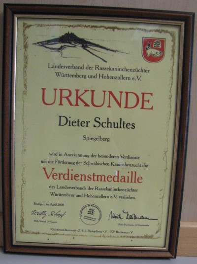 Foto Urkunde Schultes